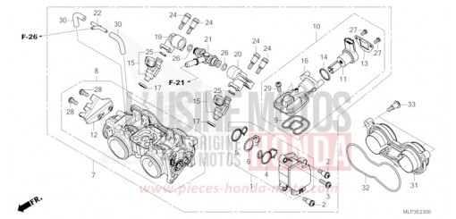 THROTTLE BODY CL500AP de 2023